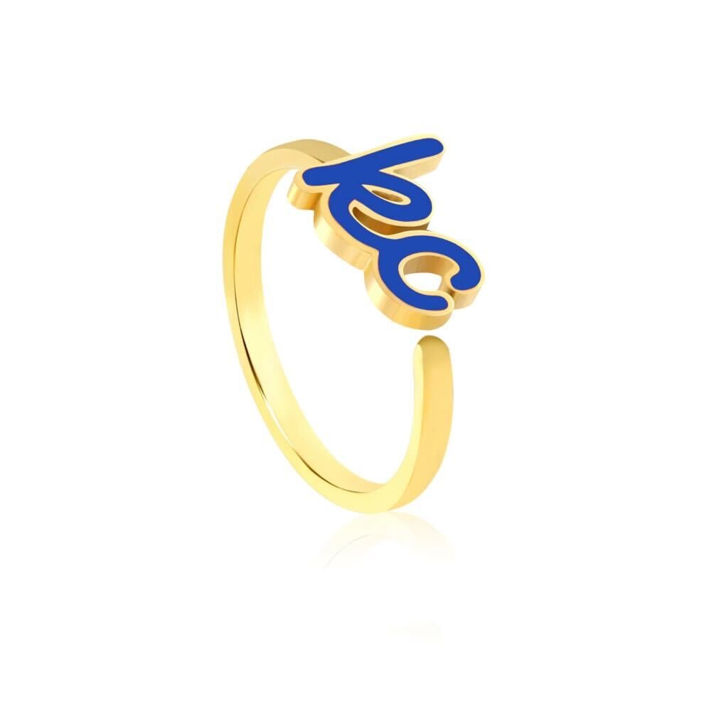 Kansas City Royal Blue KC Script Ring