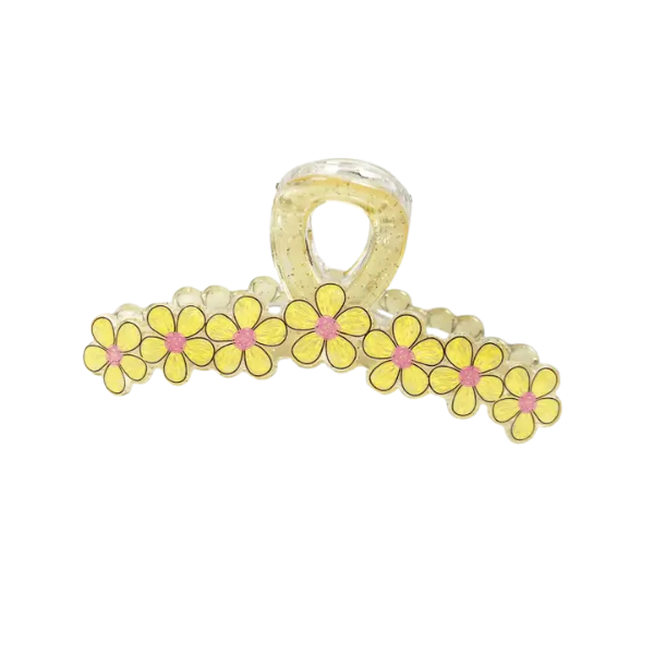 Yellow Daisy Claw Clip