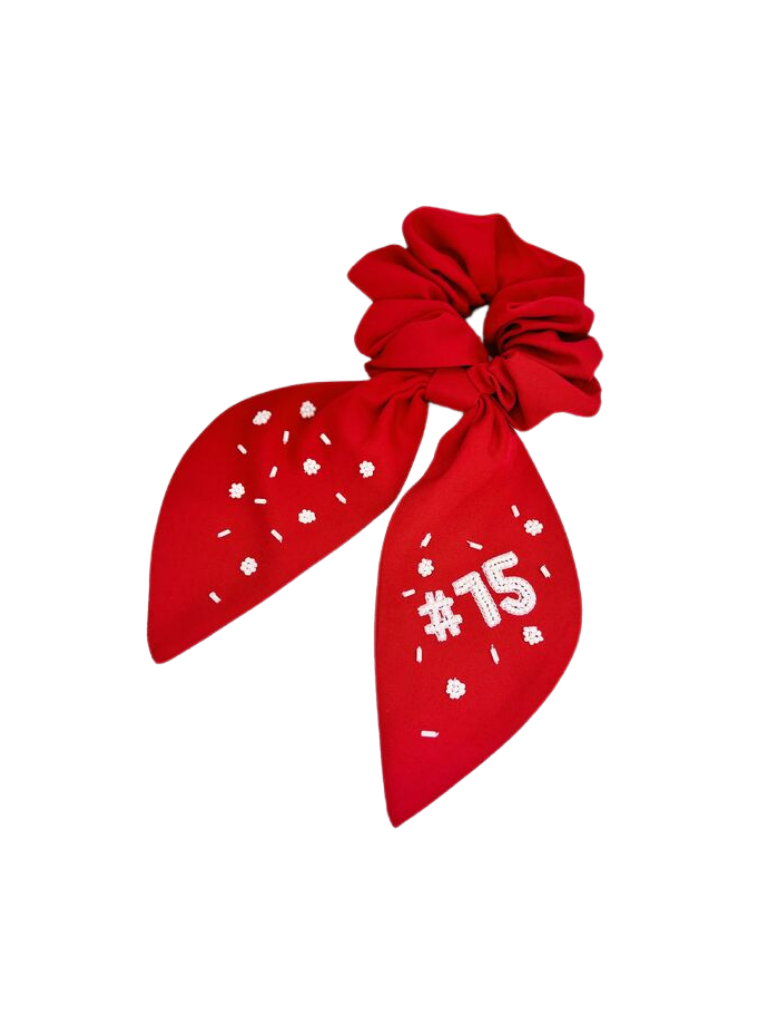 Kansas City #15 Quarterback Beaded Scrunchie