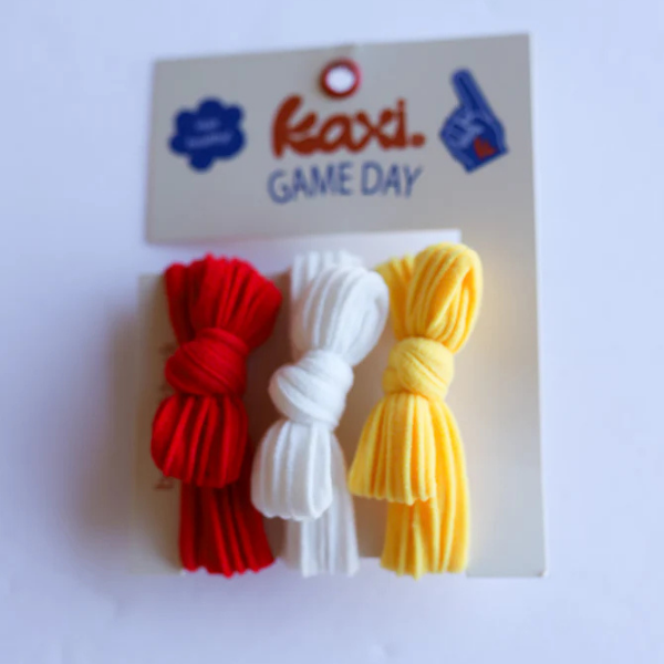 Kaxi 3pc Bow Slick Ponytail Hair Ties