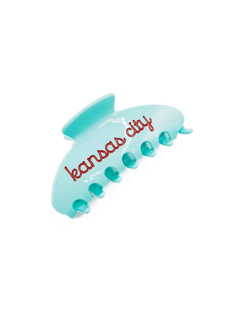 Kansas City Current Teal & Red Claw Clip