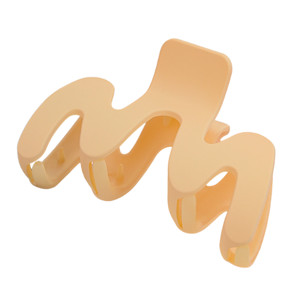 Matte Wavy Shaped Claw Clip