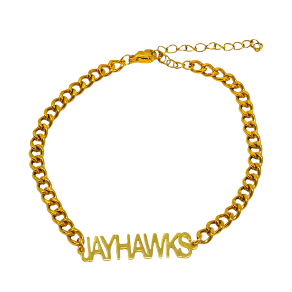College Gold Plated Stainless Steel Bracelet