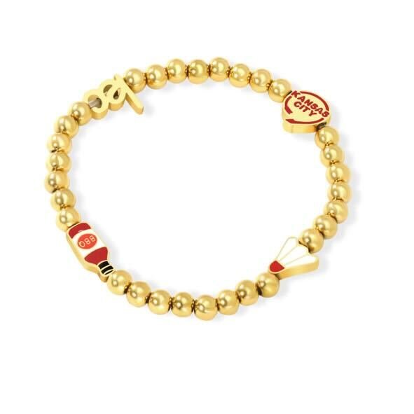 Kansas City Gold Beaded Bracelet - Landmarks
