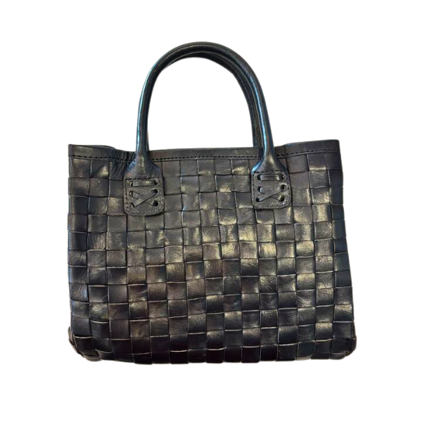 Woven Leather Crossbody Bag