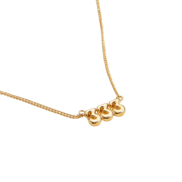 Gold Dipped Angel Number Bubble Necklaces