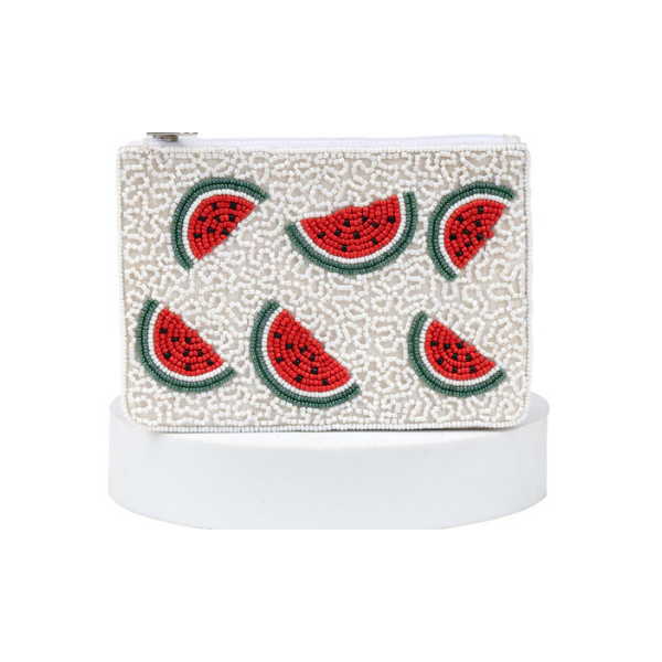 Beaded Fruit Coin Purses - Watermelon