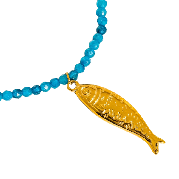'Fishy Fishy' Charm Beaded Necklace