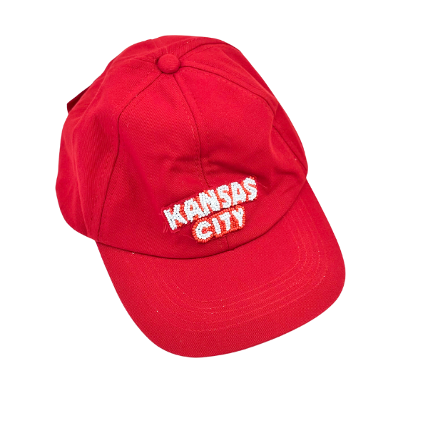 Kansas City Red Beaded Hat