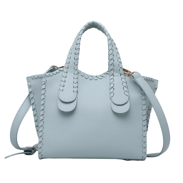 Marla Whipstitch Shaped Satchel Bag