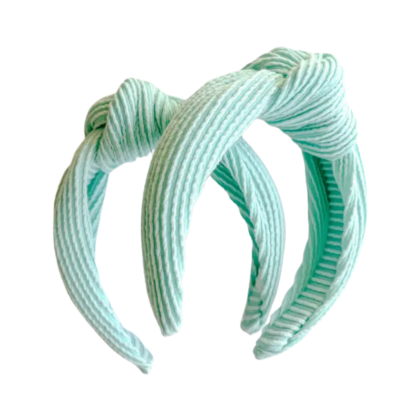 Evie Pearl Kansas City Teal Top Knot Headband