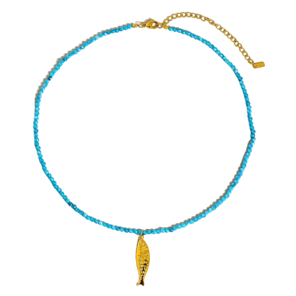 'Fishy Fishy' Charm Beaded Necklace