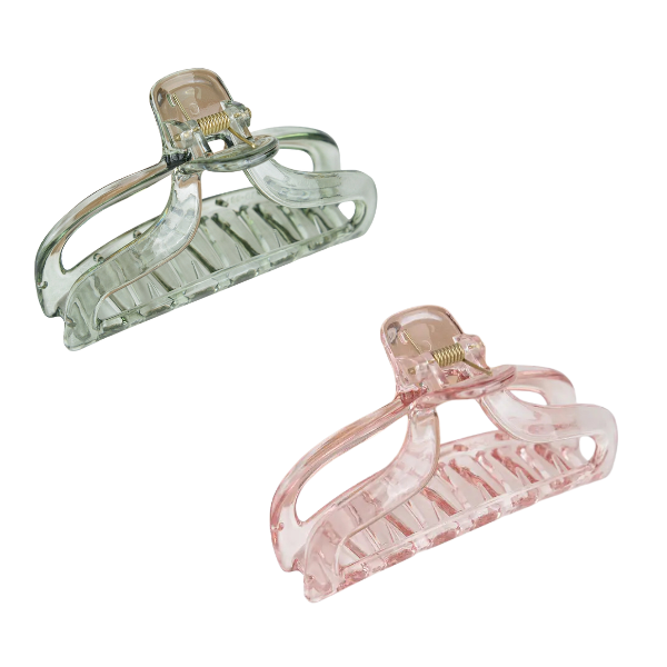 Jelly Rectangle Transparent Claw Clip