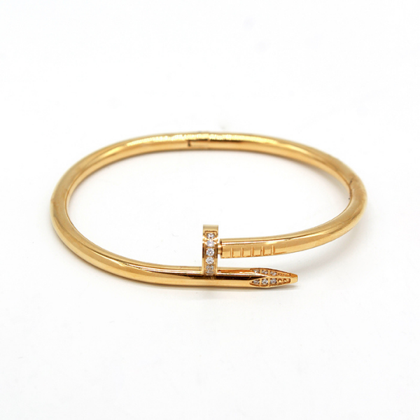 Secret Box NY Stainless Steel Nail Bracelet