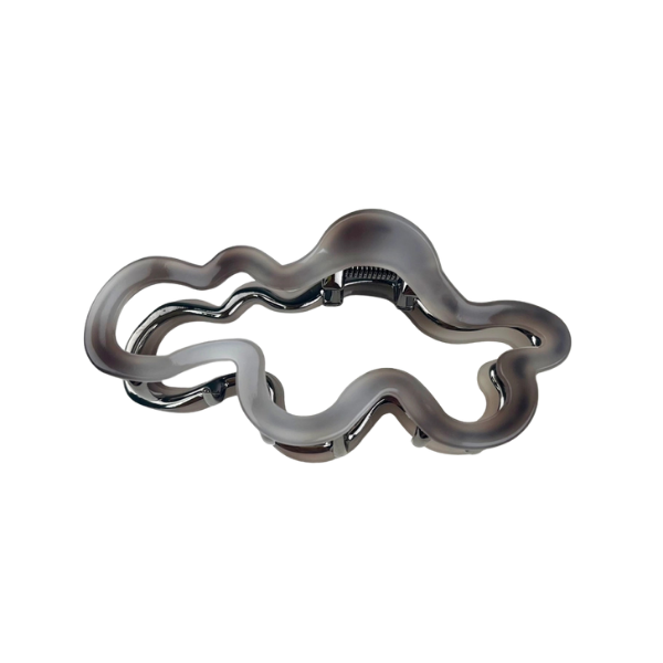 Grey Cloud Metal Cloud Claw Clip