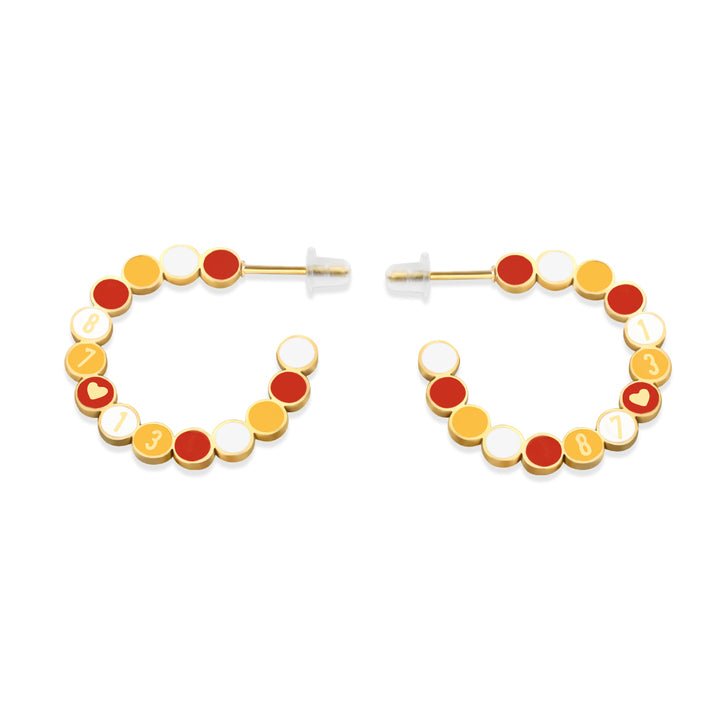 Kansas City #87 ❤ #13 Friendship Hoop Earrings
