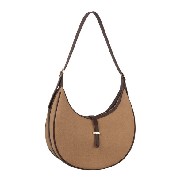 Canvas Crescent Shoulder Bag