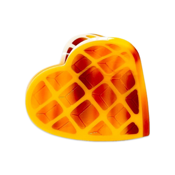 Jenny Lemons Waffle Heart Claw Clip