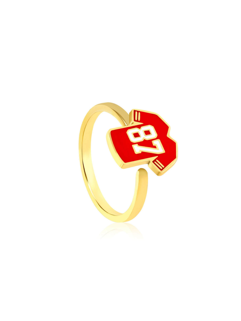 Kansas City Chiefs #87 Tight End Jersey Ring