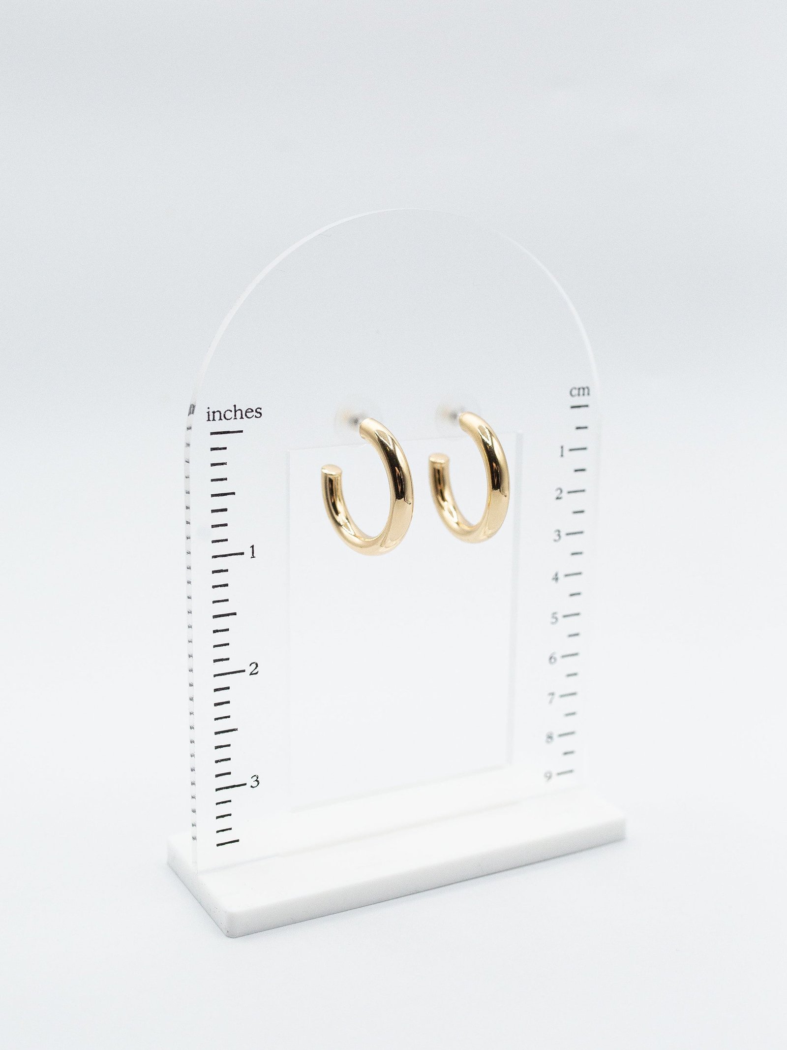 LA Large Thick S3 Tube Hoop Earrings