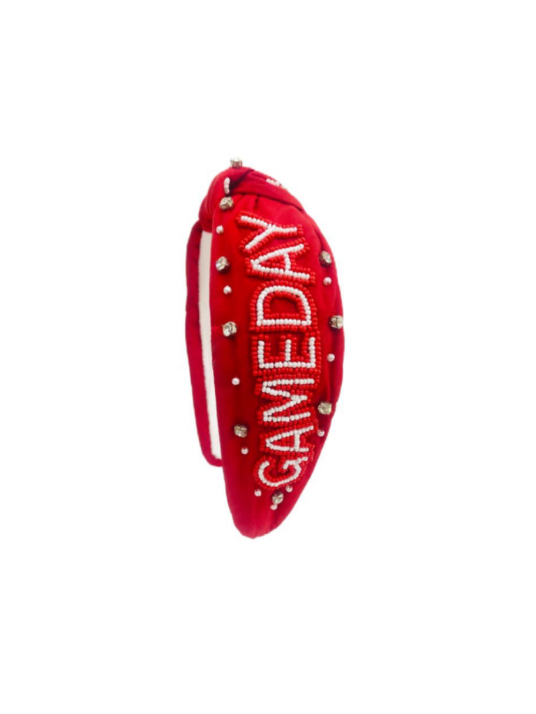 Beaded Kansas City Chiefs Game Day Headband