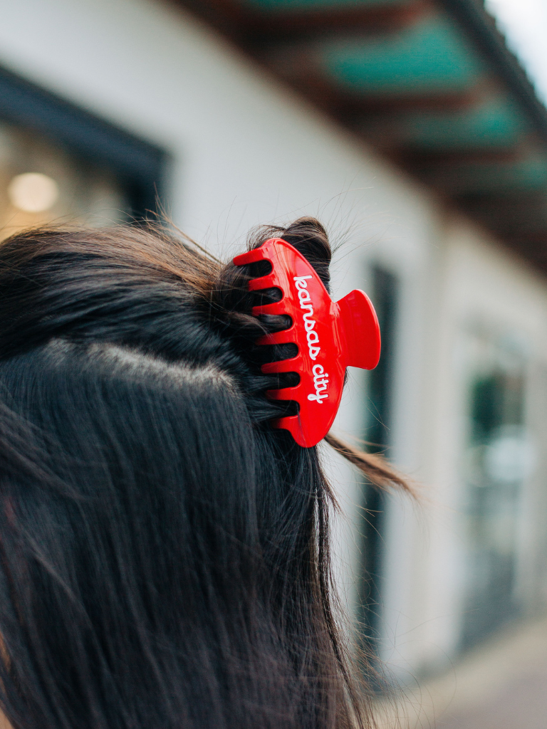 Red Kansas City Claw Clip